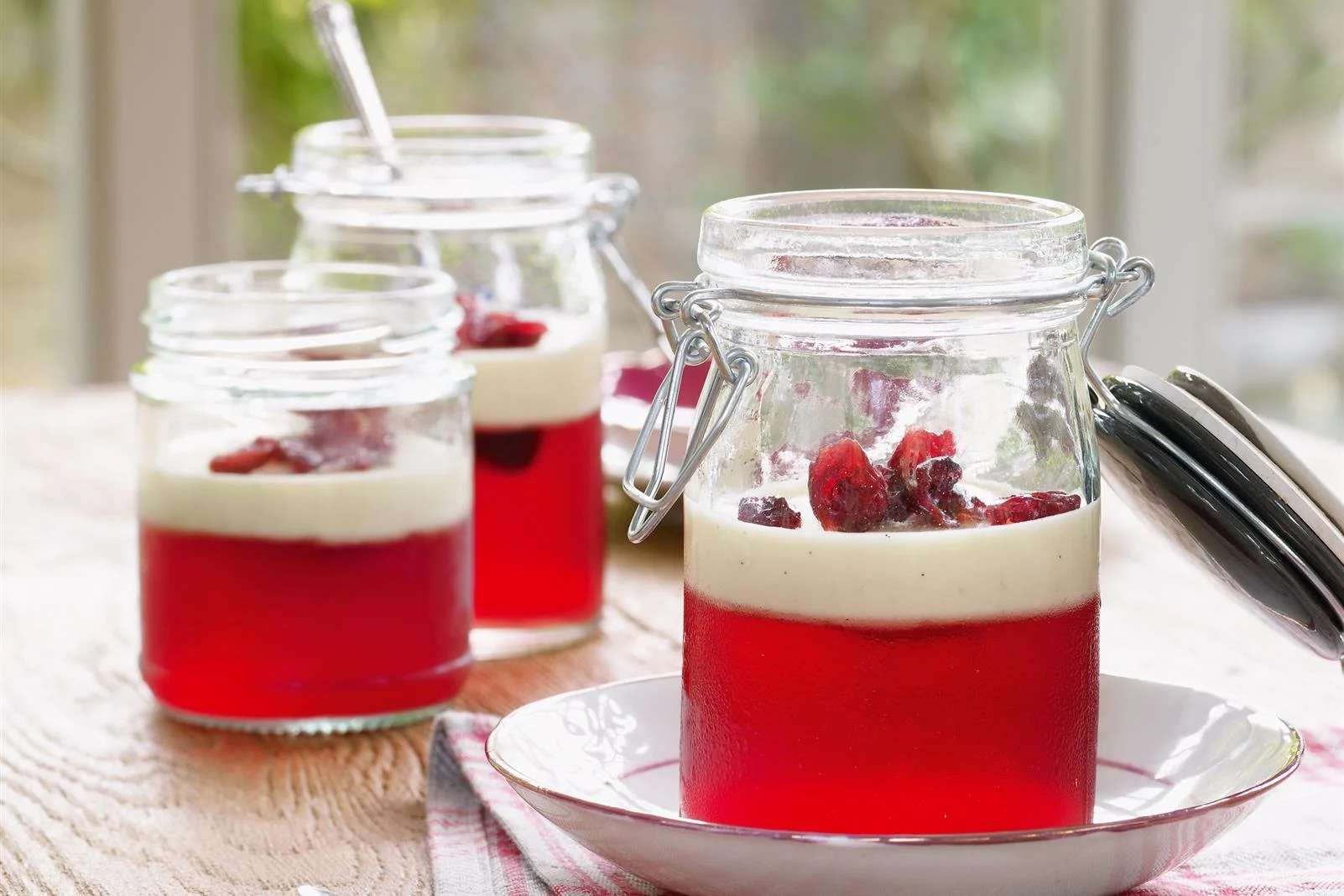 Cranberry and Cream Jellies